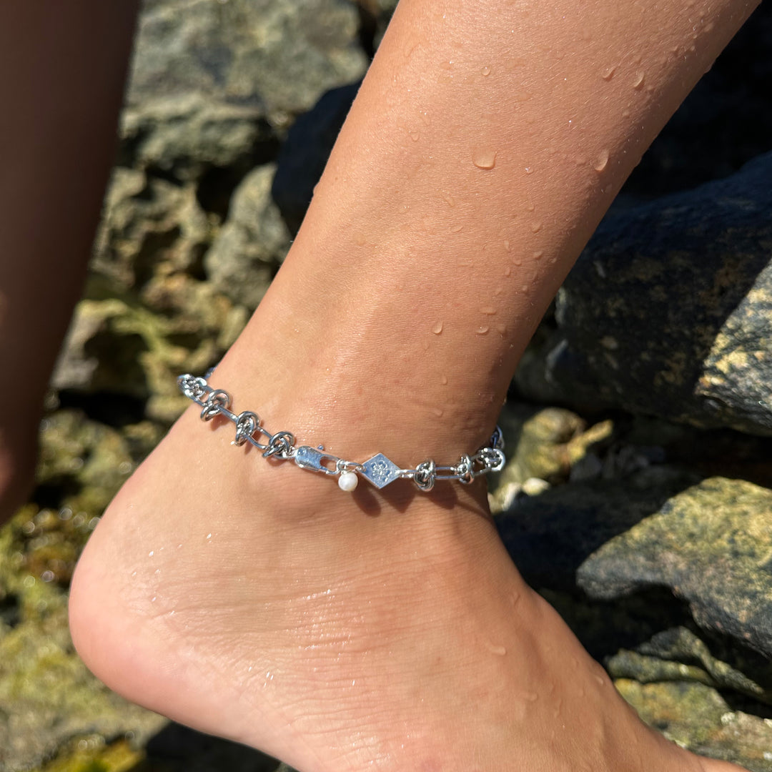 Brando Anklet- Silver