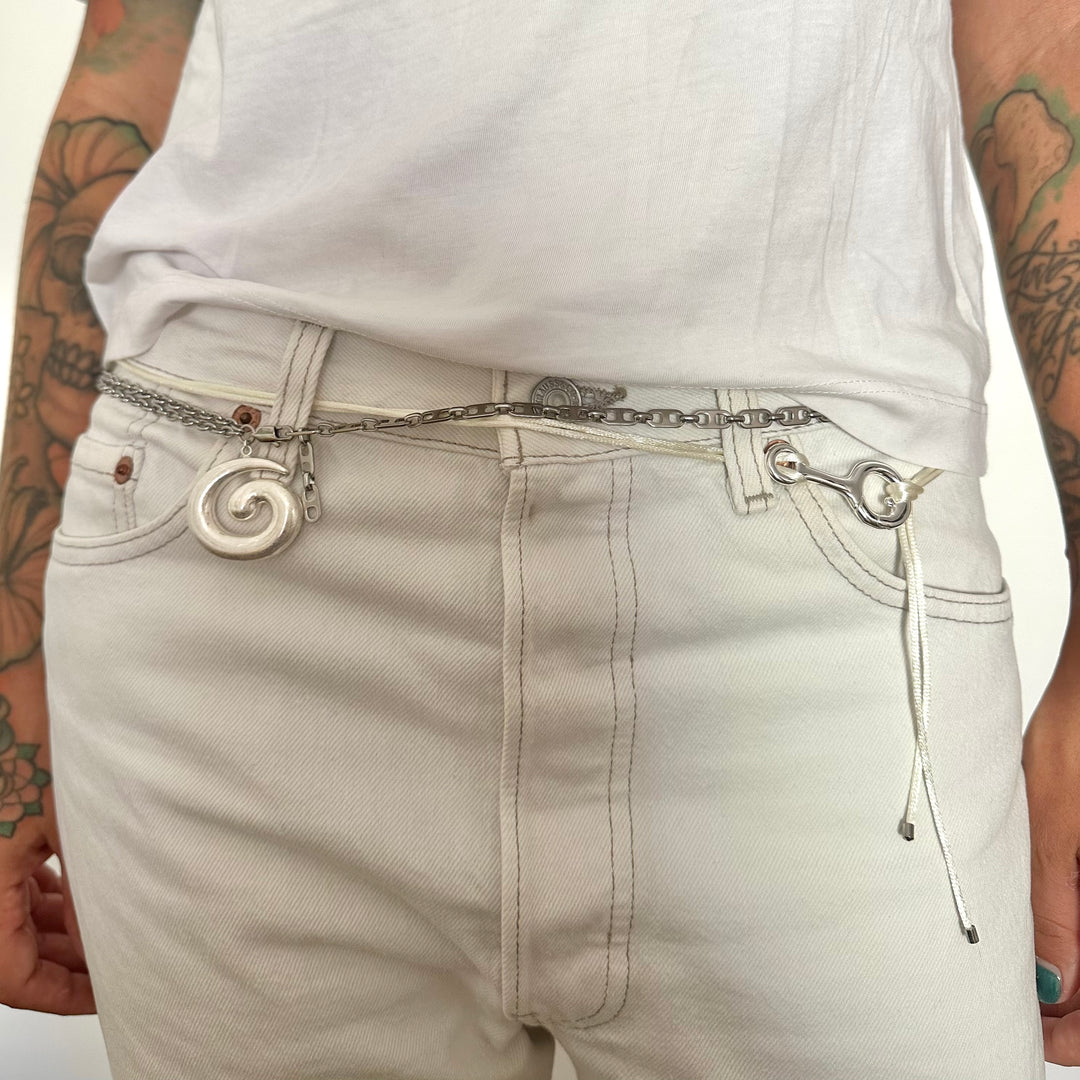 Swirl Belt- Silver