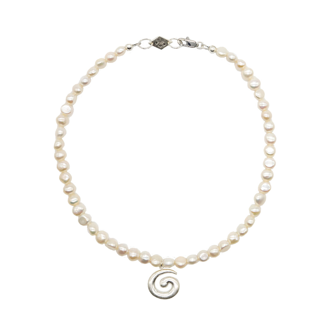 Kartia Pearl Necklace- Silver