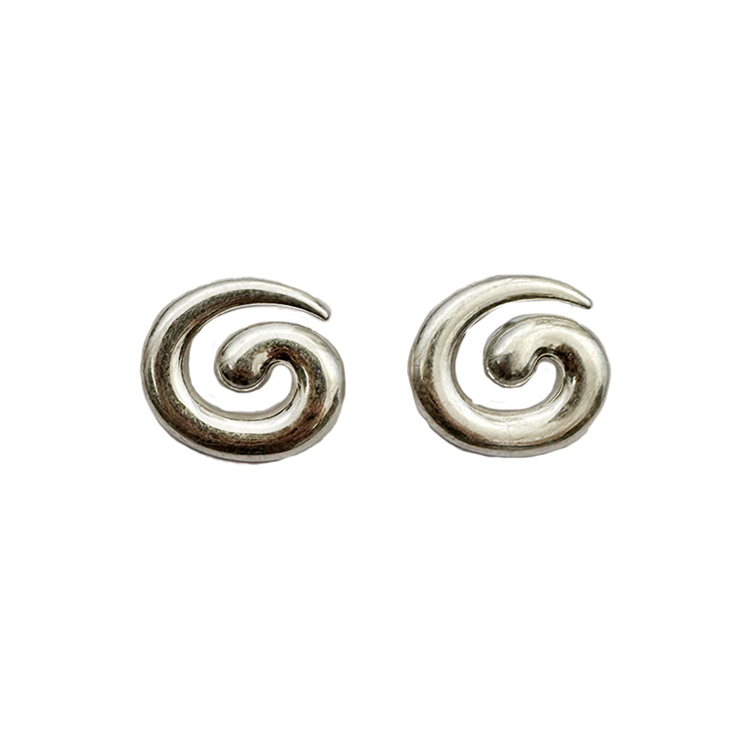 Silver Swirl Earrings