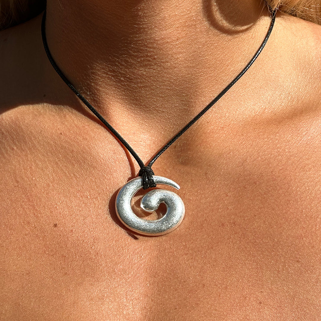 Silver Swirl Necklace